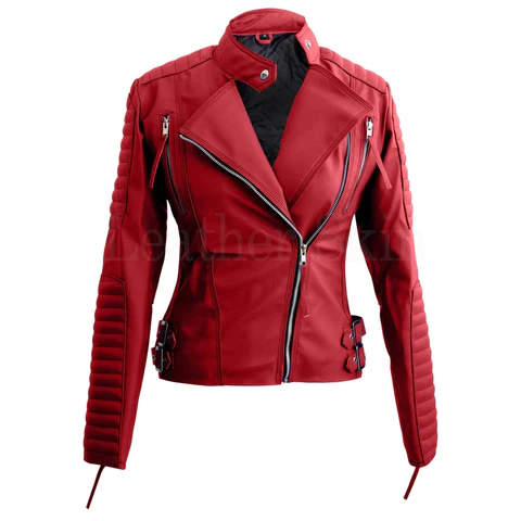 Ravishing in Red: Elevate Your Look with Women’s Leather Jackets
